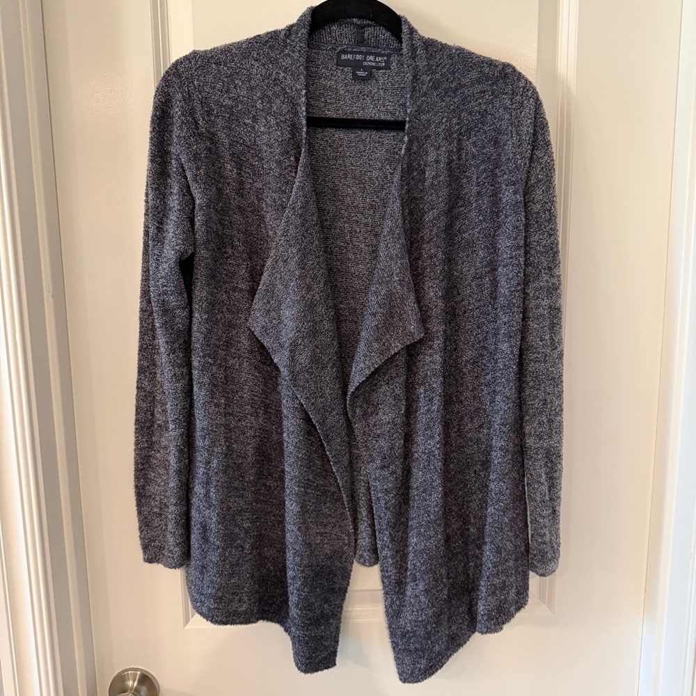 Barefoot Dreams‎ Cozychic Lite Open Front Cardigan Dark Blue Women’s Large